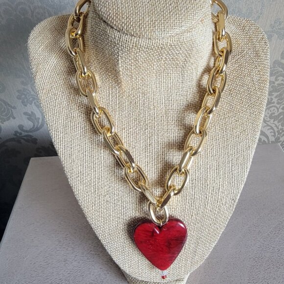 Jewelry - Big Red Heart Necklace